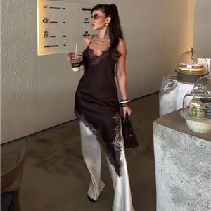 ZARA ZW COLLECTION ASYMMETRIC LACE DRESS